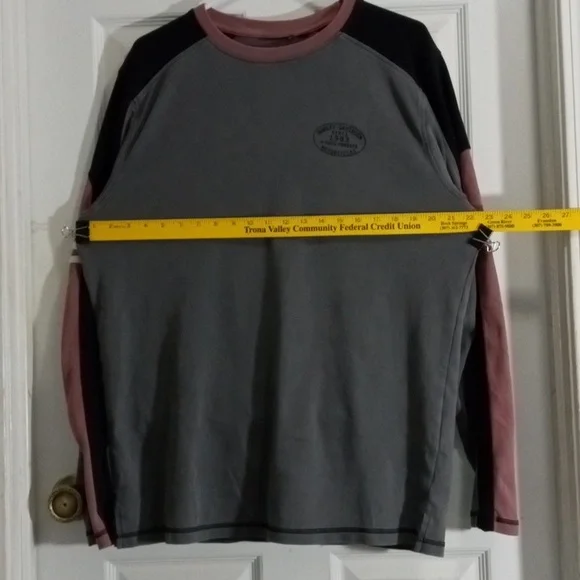 Harley-Davidson Gray Long Sleeve Small Logo Tee Mens XL - Picture 5 of 9